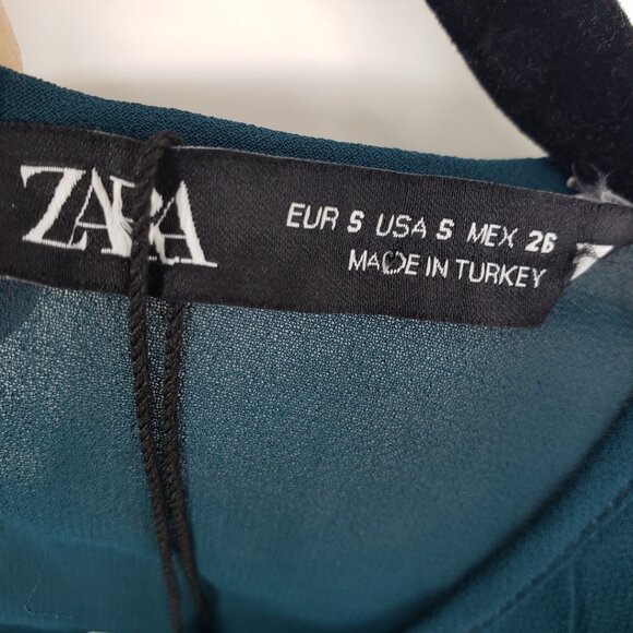 Zara Pleated Ruffle Top - Picture 8 of 9